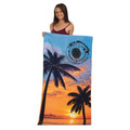 Stock Palms Fiber Reactive Beach Towel (Imprinted)